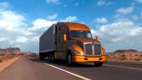 Оранжевый грузовик в American Truck Simulator