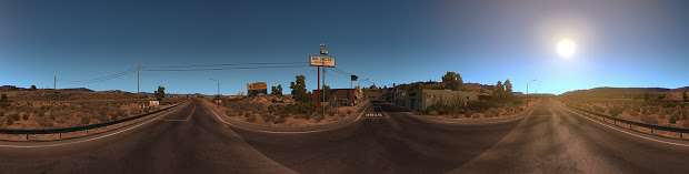 American Truck Simulator - панорама пустыни