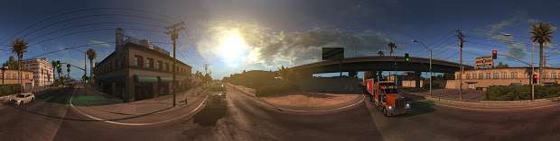 American Truck Simulator - панорама города