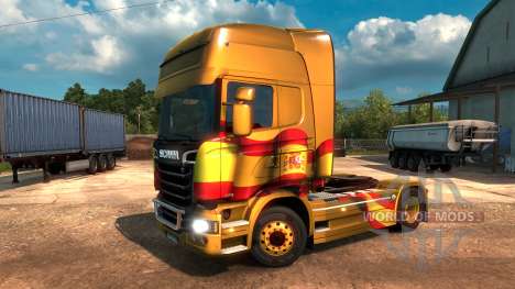 Spanish Flag Metallic для Euro Truck Simulator 2