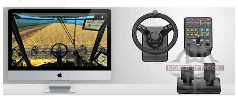 Saitek Farm Sim Wheel для Farming Simulator 2015 полностью совместим с Mac OS X!