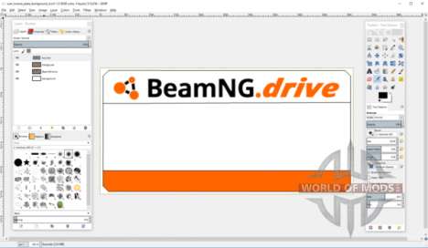 Создание шаблона номерного знака для BeamNG Drive