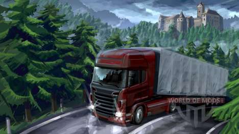 Лесные приключения в Euro Truck Simulator 2