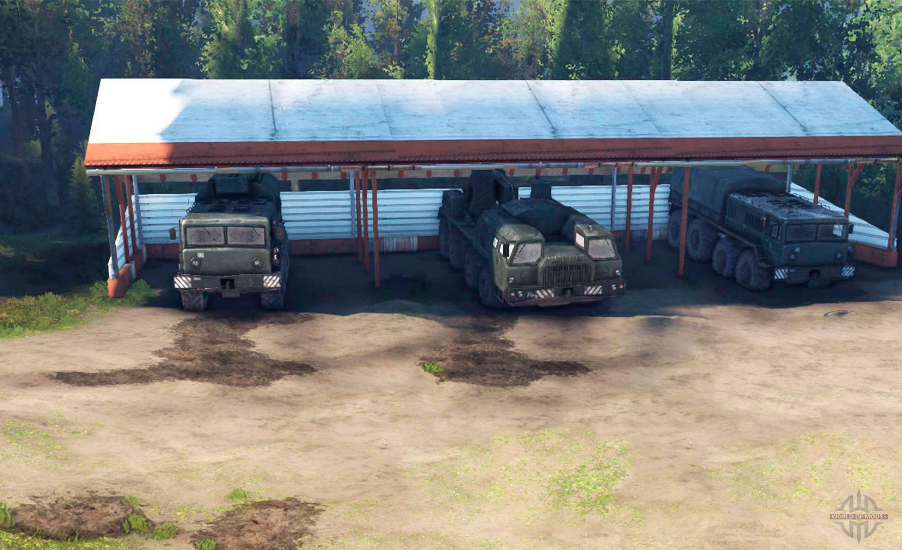 Как открыть гараж в Spintires