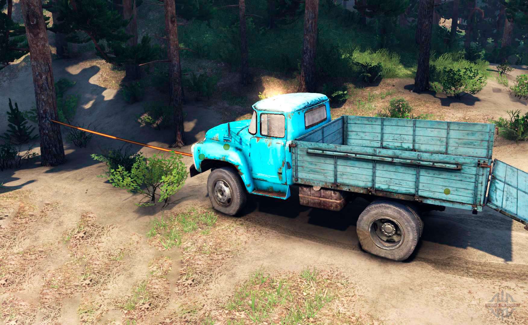 Как включить лебедку в Spintires