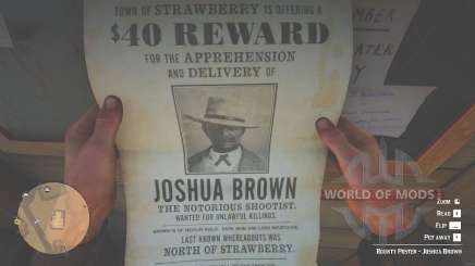 Плакат на Джошуа Брауна