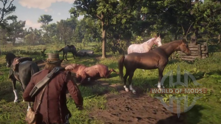 Red Dead Redemption 2 - как спасти лошадь от смерти
